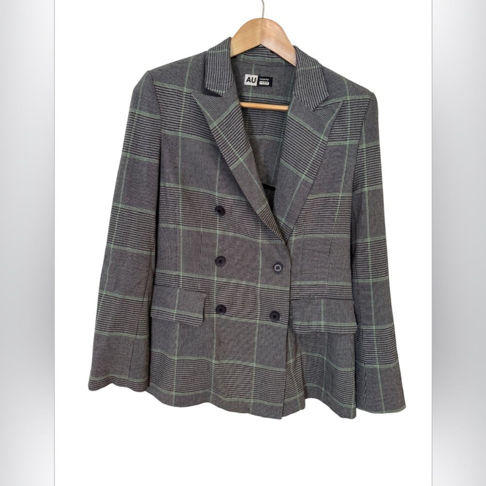 AU x Nuuly Women’s Blazer | Size L | Houndstooth Plaid